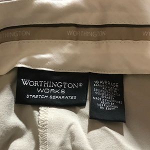 Worthington works pants tan 18 Average